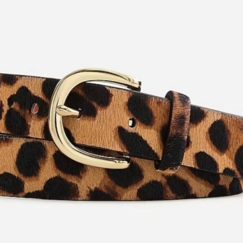 J Crew Women’s calf hair belt.